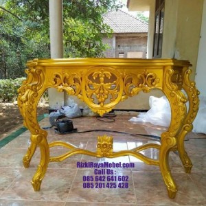 Meja Tembok Anggur Duco Emas