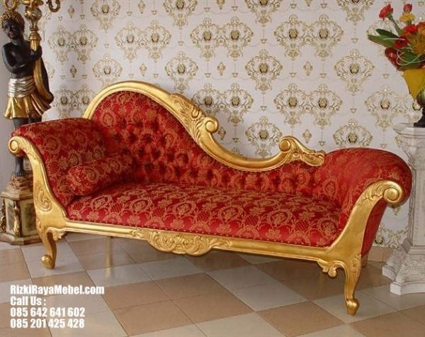 Sofa Single Santai Gold Luxury