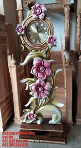 Jam Hias Ukiran Terbaru Bunga Melati Anggun