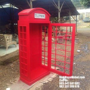 Rak Buku dan Pajangan Model Telephone