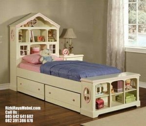 Tempat Tidur Anak Perempuan Variasi Pink