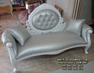 Kursi Sofa Single Putih Mewah