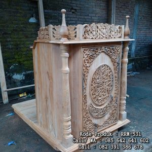 Harga Podium Mimbar Masjid Ukiran Terbaru