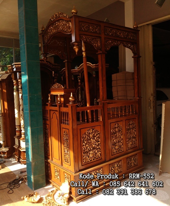 Jual Mimbar Masjid Jepara Kayu Jati Terbaru