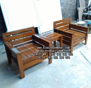 Kursi Teras Minimalis Jati Modern