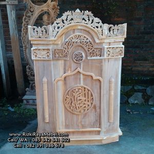 Mimbar Podium Masjid Murah Kayu Jati