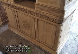 Meja Kantor Ukir Jepara Kayu Jati