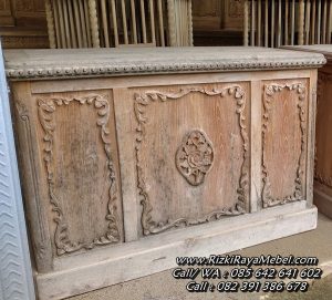 Meja Kantor Ukiran Jepara Kayu Jati