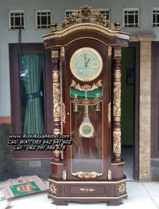 Jam Hias Ukiran Jepara Ruang Tamu