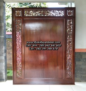 Sketsel Penyekat Ruangan Ukiran Kayu Jati