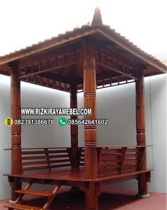 Gazebo Kayu Glugu Kelapa Jepara