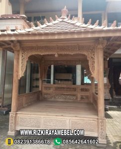 Gazebo Kayu Jati Ukiran Jepara Murah