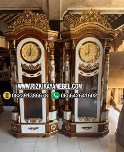 Lemari Jam Hias Ukiran Mewah Jepara