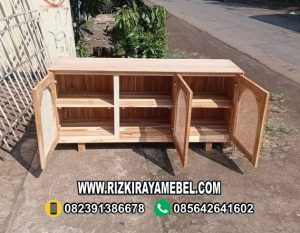 Bufet Minimalis Jati Rotan Jepara