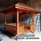 Gazebo Minimalis Taman Kayu Jepara