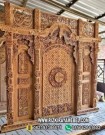 Pintu Gebyok Ukiran Kaligrafi Masjid Kayu Jati