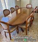Kursi Meja Makan Kayu Jati 8 Kursi