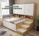 Tempat Tidur Tingkat Plus Lemari Rak Buku
