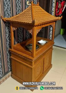 Bufet Aquarium Ukiran Kayu Jati