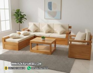 Kursi Ruang Tamu Kayu Jati Minimalis