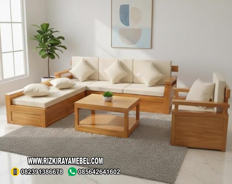 Kursi Ruang Tamu Kayu Jati Minimalis