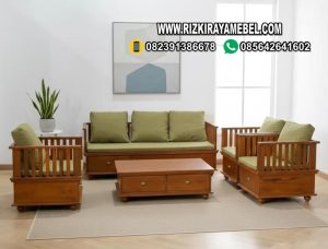 Kursi Meja Ruang Tamu Minimalis Kayu Jati