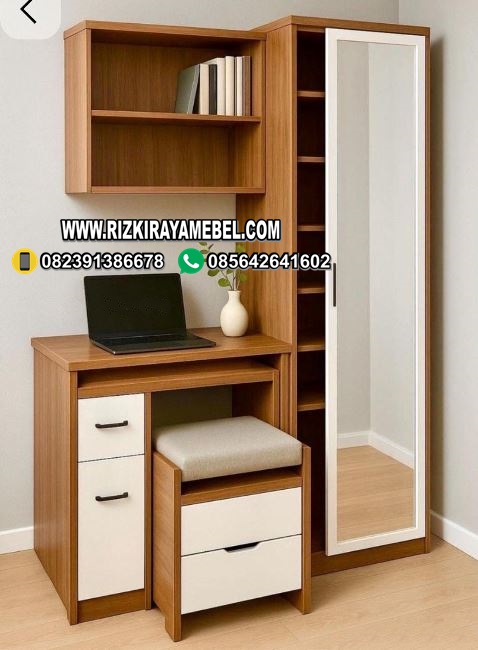 Meja Kerja Kayu Minimalis Modern